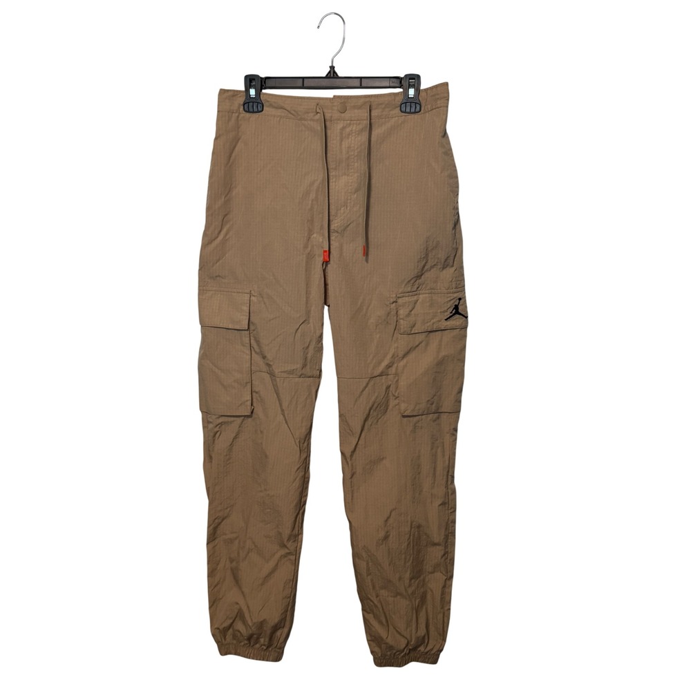 Jordan Flight Club Woven Track Cargo Jogger Pants Mens Medium Beige Tab HV8606